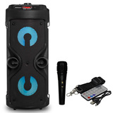 Alto Falante Caixa De Som Portatil Carto Tf Usb Bluetooth Com Microfone E Controle