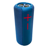 Alto falante Caixa De Som Kimaster K450x Porttil Com Bluetooth Waterproof Azul Sem Fio
