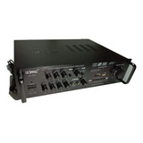Amplificador Som Ambiente Usb Bluetooth Receiver Lelong 707 Cor Preto