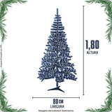 Árvore De Natal Nevada Pinheiro 1,80m
