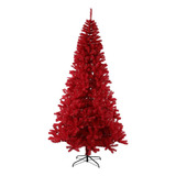 Árvore Natal 210cm Luxo Pinheiro Vermelho