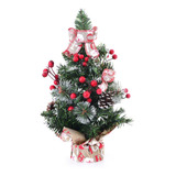 Árvore Natalina Decorativa De Mesa 40cm Com Enfeites Natal