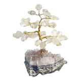 Árvore Pedra Natural Cristal Na Base Drusa Ametista