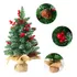 Árvores De Natal Decorativas Para Mesa De 18 Polegadas Mini