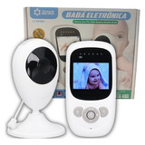 Baba Eletronica Camera Audio S Fio E Visor 2 4 Polegadas Cor Branco