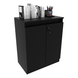 Balc�o Escrit�rio Com Chave Multim�veis Vcr25046 Cor Preto
