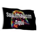 Bandeira Personalizada Sua Arte Imagem Grande 140x100cm