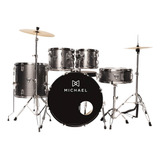 Bateria Acstica Michael Trinity Dmt220 Bumbo 20 Dark Gray