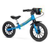 Bicicleta Infantil Sem Pedal Equilbrio Balance Azul Nathor