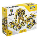 Blocos De Montar Cubic City Modelo Construo 12 Em 1 Com 57