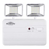 Blumenau Ilumina��o 40012224 Lumin�ria De Emerg�ncia 2200 Lumens Led Com Bateria Recarreg�vel 10 W 110v 220v Branca