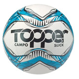 Bola De Futebol De Campo Slick 2020 Topper Branco azul preto