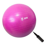 Bola Pilates Suia Yoga Abdominal Gym Ball 65cm Bomba Grtis Cor Rosa