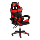 Cadeira Gamer Nw Giratoria Expert Vermelha Cor Vermelho Material Do Estofamento Couro Sinttico