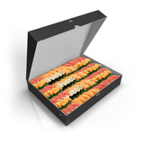 Caixa Para Sushi Delivery Preto Grande 100 Unid