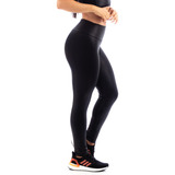 calça legging cirré preta brilhante