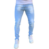 Cala Jeans Super Skinny Masculina Lycra Azul Linha Premium