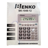 Calculadora Eletrnica Escritrio 12dgitos Benko Bk 1048 12 Cor Cinza claro