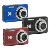 Cmera Compacta Kodak Pixpro Fz55 16mp Full Hd 5x Zoom Cores Cor Kodak Azul