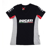 Camiseta Baby Look Feminina Ducati Moto Gp Panegale Diavel