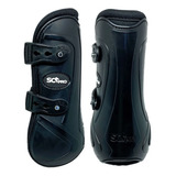 Caneleira Cavalo Pino Scpro Acess�rio Prote��o Qm Vaquejada Cor Preto
