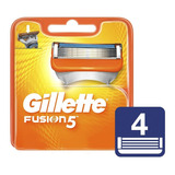 Carga Para Aparelho De Barbear Fusion5 4 Unidades Gillette