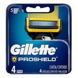 Carga Para Aparelho De Barbear Proshield 4 Unidades Gillette