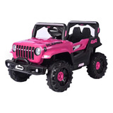 Carro El�trico Infantil Jipe Off road 12v Rosa Zippy Toys