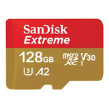 Carto De Memria Sandisk Extreme 128gb 4k Classe 10 V30 A2