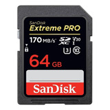 Carto De Memria Sandisk Sdsdxxy 064g gn4in Extreme Pro 64gb