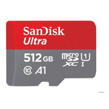 Carto De Memria Sandisk Sdsquar 512g gn6ma Ultra Com Adaptador Sd 512gb