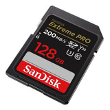 Carto De Memria Sandisk Sdxc Extreme Pro 128gb 200mb s