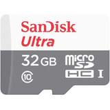 Carto De Memria Sandisk Ultra Com Adaptador Sd 32gb Sdsqunr 032g gn3ma
