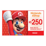 Carto Gift Card Digital Nintendo Eshop R 250 Envio Imediato