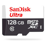 Carto Memria Micro Sd Sandisk 128gb Classe10ultra Original
