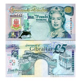 Cdula Fe Gibraltar 1 Pound Rainha comemorativa Do Milnio 