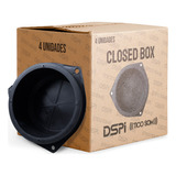 Closed Box Dspi Tico Som 6 Para Alto falante Kit C 4 Unid