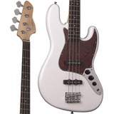 Contra Baixo Giannini 4 Cordas Passivo Branco Gb-100 Wh/tt