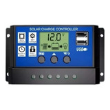 Controlador Solar Carga Lcd 10a Usb Regulador Autom�tico