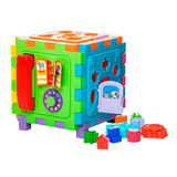 Cubo Didtico Formas Encaixar Brinquedo Educativo Beb