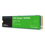 Disco Slido Interno Western Digital Wd Green Sn350 Wds480g2g0c 480gb Verde