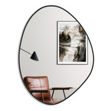 Espelho Orgnico De Parede Mirror Store Orgnico Do 60cm X 40cm Quadro Preto