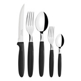Faqueiro Talheres Inox Ipanema Preto 30 Pe�as Tramontina