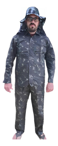 Farda Camuflada Eb Antigo Conjunto Completo Cala E Jaqueta