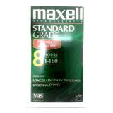 Fita Vhs Maxell T160 Standard Grade At 8hs de Gravao
