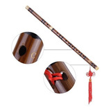 Flauta Chinesa De Bambu Dizi Transversal Clave D C Decorada