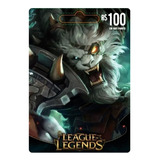 Gift Card League Of Legends Digital R 100