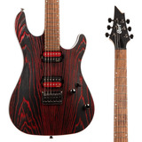 Guitarra Cort Kx-300 Etched Black Red Ebg 6 Cordas Emg + Nf