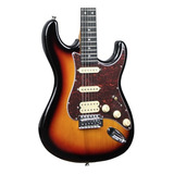 Guitarra Tagima Tg540 Sunburst Stratocaster Escala Escura Regulada Orientao Da Mo Destro