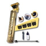 Hair Trimmer Maquininha Dragão Buda Dourada Maquina Cabelereiro Usb Aço Inoxidável